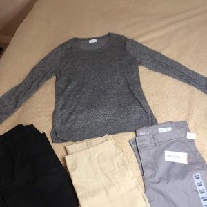Sweater & 3 pairs of pants